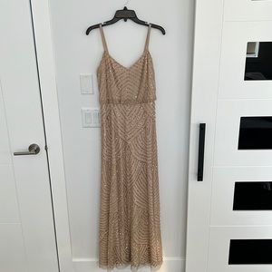 Adrianna Papell sequin maxi dress